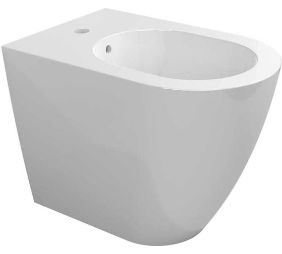 Напольное биде Flaminia Link 560x360хh420 мм, 1 отверстие для смесителя, перелив, керамика, цвет белый LK217 1