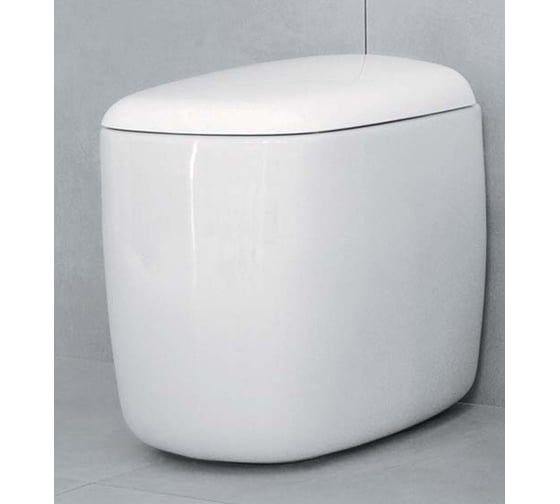 Унитаз Flaminia Mono 520x350хh420 мм, напольный приставной, универсальный выпуск, керамика, цвет белый MN117