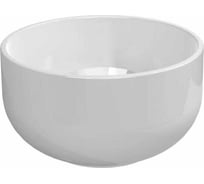 Раковина Flaminia Saltodacqua o 420хh220 мм, накладная без отверстий для смесителя, без перелива, керамика, цвет белый SD42L