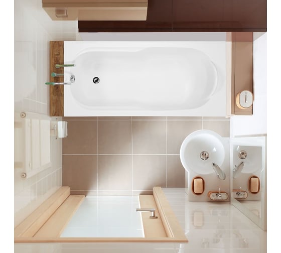 Акриловая ванна VAGNERPLAST NYMFA 160 VPBA167NYM2E-04