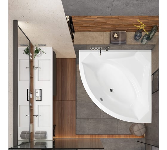 Акриловая ванна VAGNERPLAST VERONELA CORNER 140 VPBA140VEA3X-04
