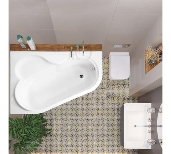 Акриловая ванна VAGNERPLAST SELENA 147 L VPBA141SEL3LE-04