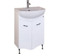 Тумба с раковиной Onika Лайн 50 напольная, белая 105007