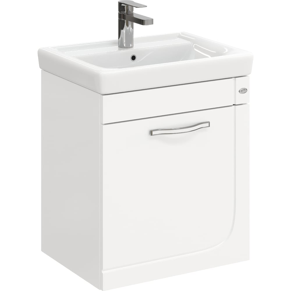 Подвесная тумба с раковиной Onika Ирис 50 белая 105018 - выгодная цена ...