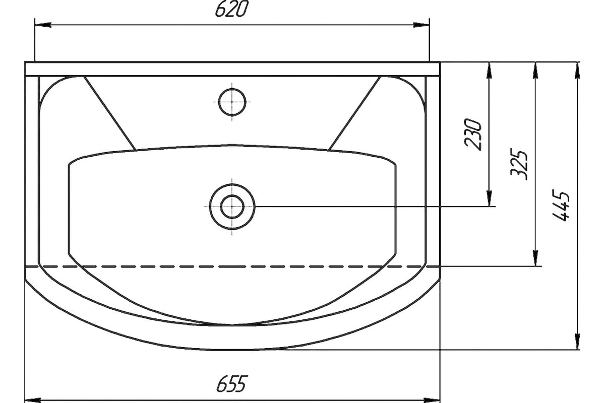 Раковина Sanflor Элеганс 65 4620008192475 - выгодная цена, отзывы ...