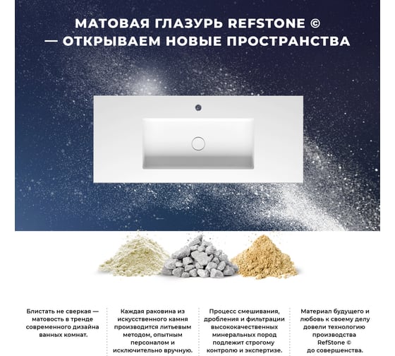 Встраиваемая снизу или сверху раковина из искусственного камня Wellsee Le.tresor 2.0 214101000