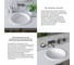 Встраиваемая снизу или сверху раковина из искусственного камня Wellsee Le.tresor 214001000 7