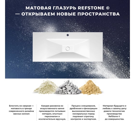Настенная или мебельная раковина-столешница из искусственного камня Wellsee La.fleur 213611000