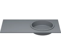 Настенная или мебельная раковина-столешница из искусственного камня Wellsee Le.tresor 214020000