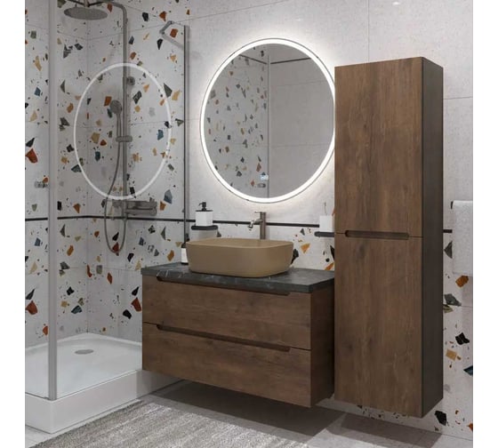Подвесная тумба со столешницей и накладной раковиной BelBagno ETNA 80 ETNA80RW-KEPMNO-1302H316-SET