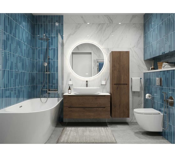 Подвесная тумба со столешницей и накладной раковиной BelBagno ETNA 80 ETNA80RW-KEPBO-1084H301-SET