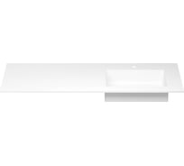 Мебельная раковина-столешница из искусственного камня Wellsee Le.tresor 2.0, ширина умыва 214131000