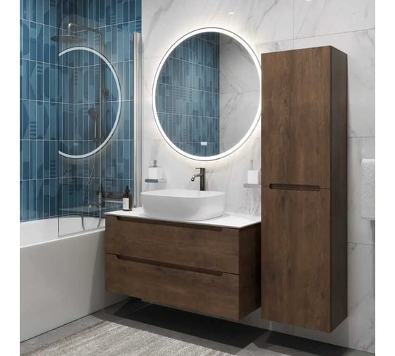 Подвесная тумба со столешницей и накладной раковиной BelBagno ETNA 80 ETNA80RW-KEPBO-1302-SET