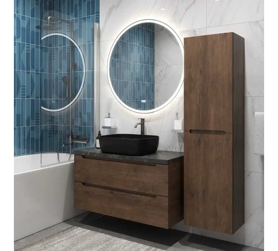 Подвесная тумба со столешницей и накладной раковиной BelBagno ETNA 80 ETNA80RW-KEPMNO-1302H301-SET