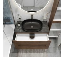 Подвесная тумба со столешницей и накладной раковиной BelBagno ETNA 80 ETNA80RW-KEPMNO-1084H301-SET