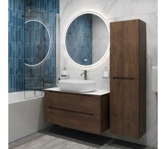 Подвесная тумба со столешницей и накладной раковиной BelBagno ETNA 80 ETNA80RW-KEPBO-1084-SET