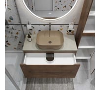 Подвесная тумба со столешницей и накладной раковиной BelBagno ETNA 80 ETNA80RW-KEPMCO-1302H316-SET