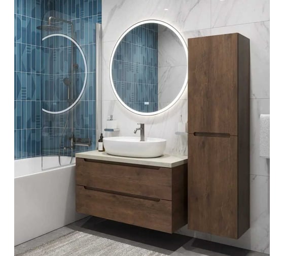 Подвесная тумба со столешницей и накладной раковиной BelBagno ETNA 80 ETNA80RW-KEPMCO-1346-SET