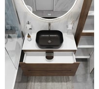 Подвесная тумба со столешницей и накладной раковиной BelBagno ETNA 80 ETNA80RW-KEPBO-1302H301-SET