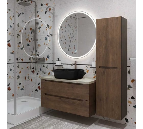 Подвесная тумба со столешницей и накладной раковиной BelBagno ETNA 80 ETNA80RW-KEPMCO-1302H301-SET