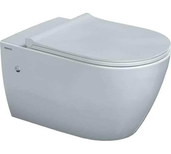 Комплект Berges инсталляция АТОМ Line, кнопка черная SoftTouch, унитаз MASCON Rimless, сидение дюропласт микролифт, быстросъём 043351