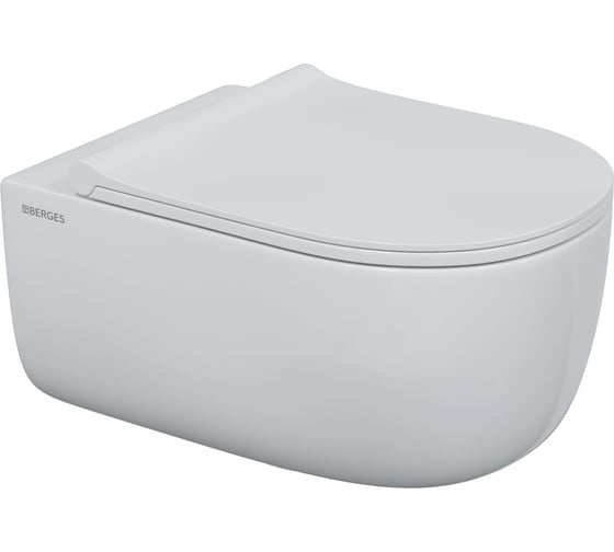Комплект Berges инсталляция АТОМ Line, кнопка черная SoftTouch, унитаз EGO XL Rimless, сидение дюропласт микролифт, быстросъём 043357