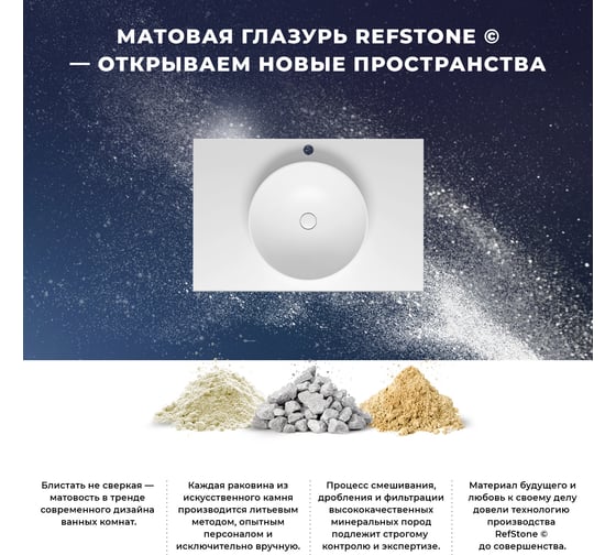 Настенная раковина-столешница из искусственного камня Wellsee Le.joie 213906000