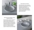 Настенная раковина-столешница из искусственного камня Wellsee Le.joie 213915000 7