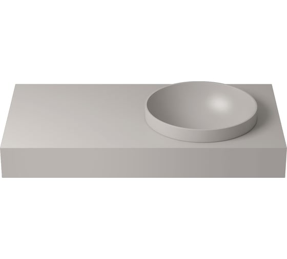 Настенная раковина-столешница из искусственного камня Wellsee Le.joie 213913000 1