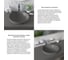 Настенная раковина-столешница из искусственного камня Wellsee Le.joie 213919000 7