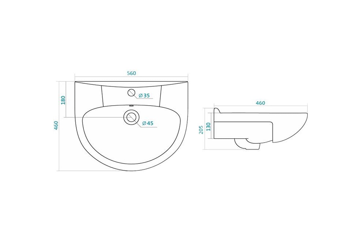 Раковина Sanflor Антик 55 1.WH11.0.186 - выгодная цена, отзывы ...