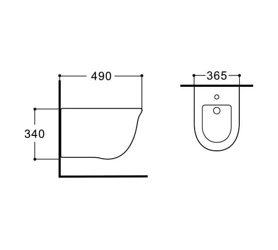 Биде подвесное Aquatek Класссик AQ1161-00 00000136227