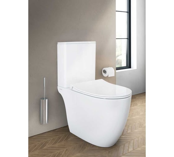 Комплект: напольный безободковый унитаз VITRA Sento Rim-ex Open-Back 9830B003-7204