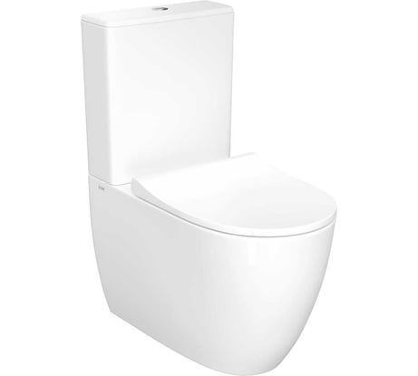 Напольный безободковый пристенный унитаз VITRA Sento Rim-ex BTW 9830B003-7203