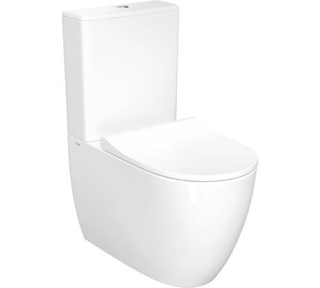 Напольный безободковый пристенный унитаз VITRA Sento Rim-ex BTW 9830B003-7203