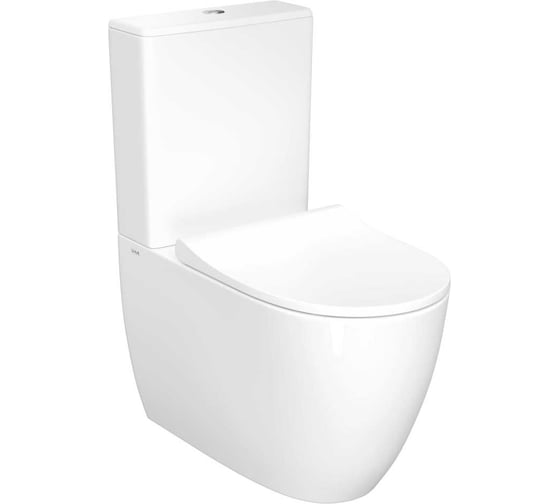 Напольный безободковый пристенный унитаз VITRA Sento Rim-ex BTW 9830B003-7203