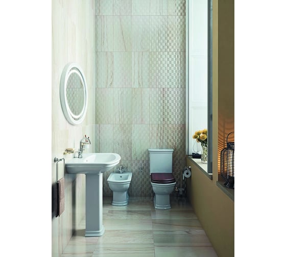Унитаз VITRA Serenada с деревянным сиденьем, с механизмом смыва Geberit 9722B003-7204