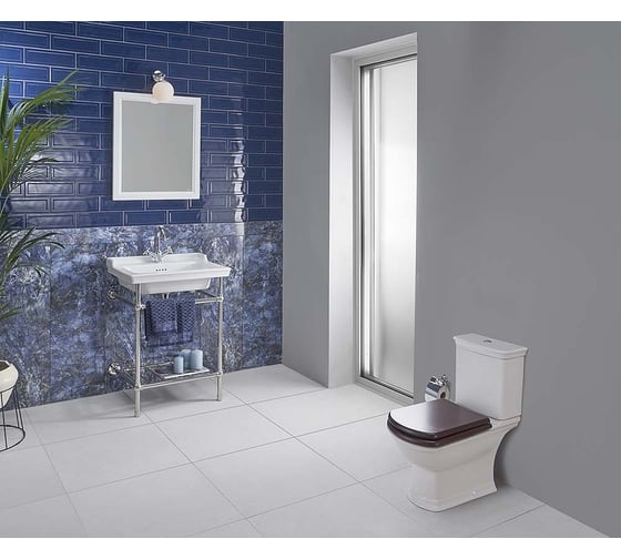 Унитаз VITRA Serenada с деревянным сиденьем, с механизмом смыва Geberit 9722B003-7204