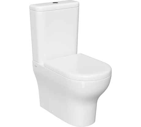 Комплект напольного унитаза Vitra Zentrum back to wall, сиденье микролифт, механизм 3/6 л 9012B003-7202