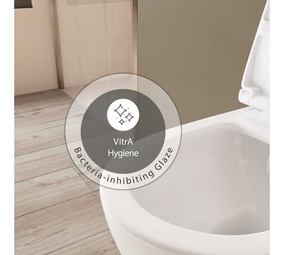 Подвесной безободковый унитаз VITRA Zentrum Rim-Ex 5795B003-0075