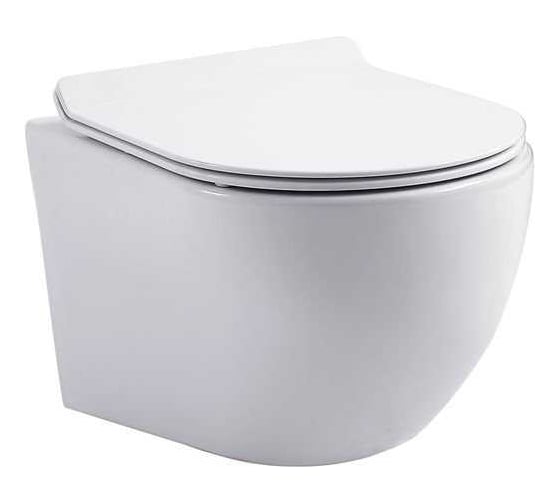 Подвесной унитаз с сидением Aquanet CETUS W Short Tornado Soft Close-SLIMSEAT 00332171