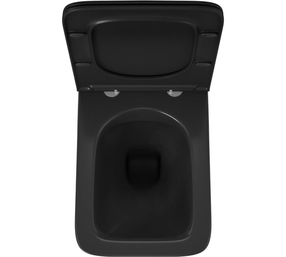 Подвесной безободковый унитаз OWL 1975 Vatter Ruta-H Matt Black с сиденьем DP OWLT190404