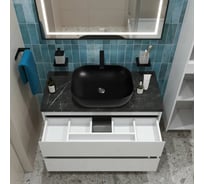 Подвесная тумба со столешницей и накладной раковиной BelBagno KRAFT 100 KRAFT100BO-KEPMNO-1302H301-SET