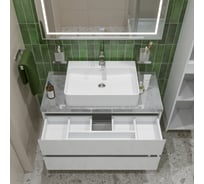 Подвесная тумба со столешницей и накладной раковиной BelBagno KRAFT 100 KRAFT100BO-KEPMGL-1338-SET