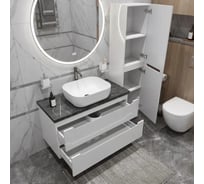 Тумба подвесная со столешницей и накладной раковиной BelBagno ETNA 100 ETNA100BL-KEPMNO-1302-SET