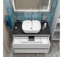 Подвесная тумба со столешницей и накладной раковиной BelBagno KRAFT 100 KRAFT100BO-KEPMNO-1302-SET