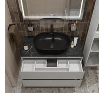 Подвесная тумба со столешницей и накладной раковиной BelBagno KRAFT 100 KRAFT100BO-KEPMNO-1084H301-SET