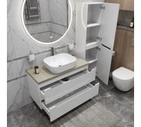 Тумба подвесная со столешницей и накладной раковиной BelBagno ETNA 100 ETNA100BL-KEPMCO-1302-SET