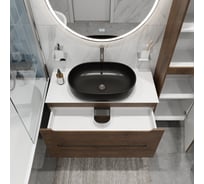 Тумба подвесная со столешницей и накладной раковиной BelBagno ETNA 100 ETNA100RW-KEPBO-1084H301-SET