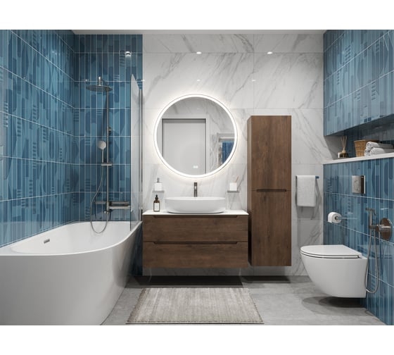Тумба подвесная со столешницей и накладной раковиной BelBagno ETNA 100 ETNA100RW-KEPBO-1084-SET